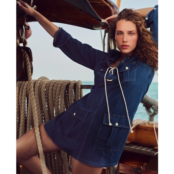 J. Crew Dresses & Skirts - J. Crew Harbour Denim Dress in Indigo Wash